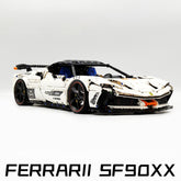 1:8 Ferrari SF90XX White Goddess, The Ultimate Supercar, More Than 12 Features Restored(4100 Pcs)